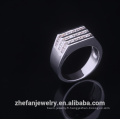 Accessoires de mode Gents Rings Diamond Ring Design Bijoux plaqué rhodium est votre bonne sélection